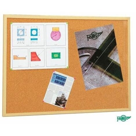 Tablero de Corcho Faibo Melamina 80 x 120 cm
