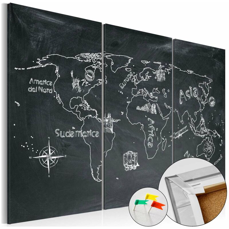 

Tablero de corcho - Geography lesson [Cork Map] Medidas 90X60