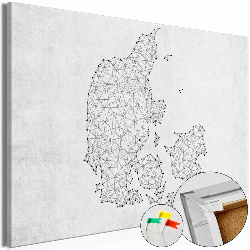 

Tablero de corcho - Geometric Land [Cork Map] Medidas 60X40