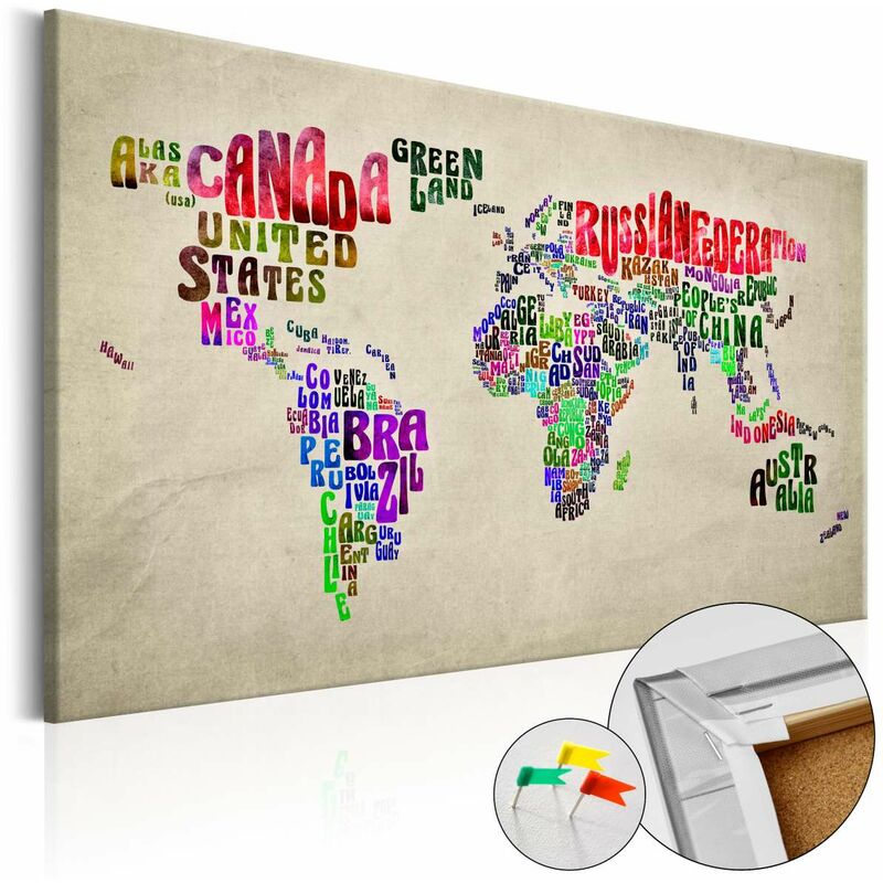 

Tablero de corcho - Global Tournée (EN) [Cork Map] Medidas 60X40