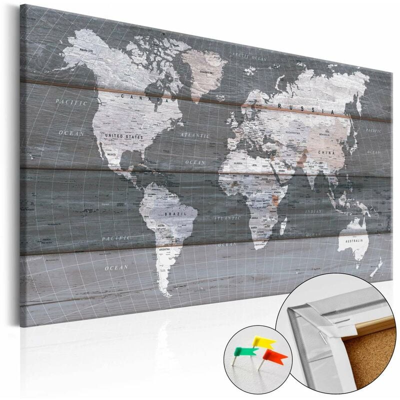 

Tablero de corcho - Grey Earth [Cork Map] Medidas 120X80