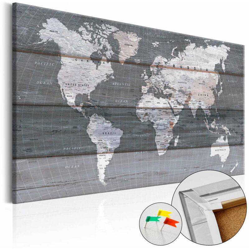 

Tablero de corcho - Grey Earth [Cork Map] Medidas 90X60