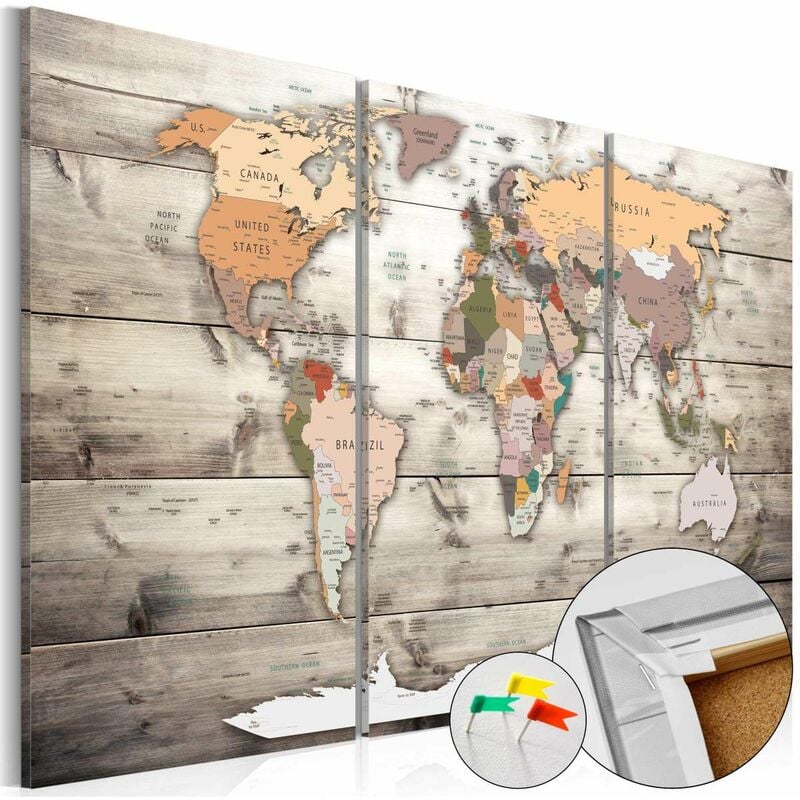 

Tablero de corcho - History of Travel [Cork Map] Medidas 90X60