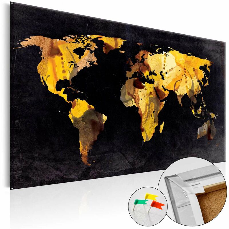 

Tablero de corcho - If the World were a desert... [Cork Map] Medidas 60X40
