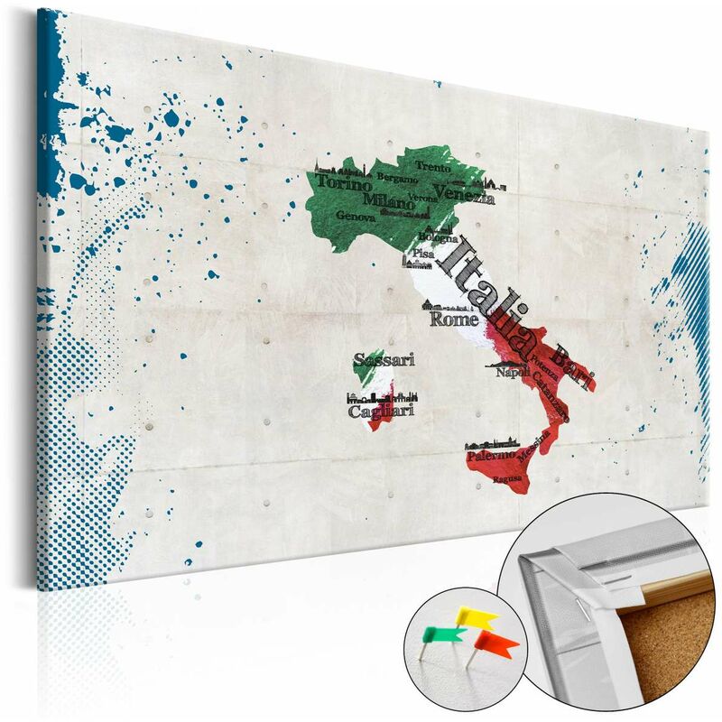 

Tablero de corcho - Italy [Cork Map] Medidas 120X80