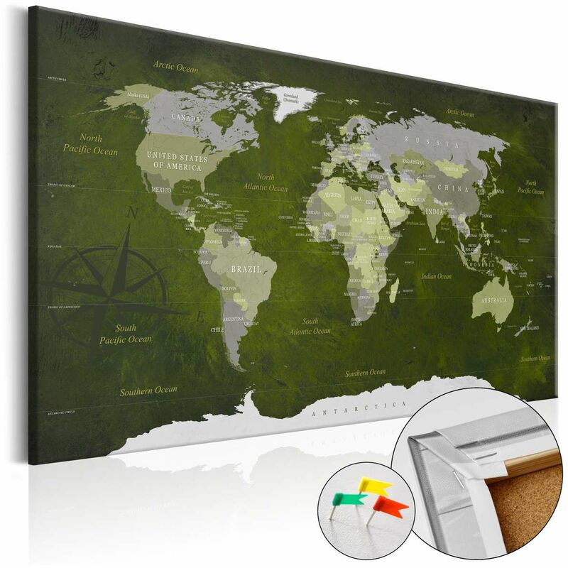 

Tablero de corcho - Malachite World [Cork Map] Medidas 120X80