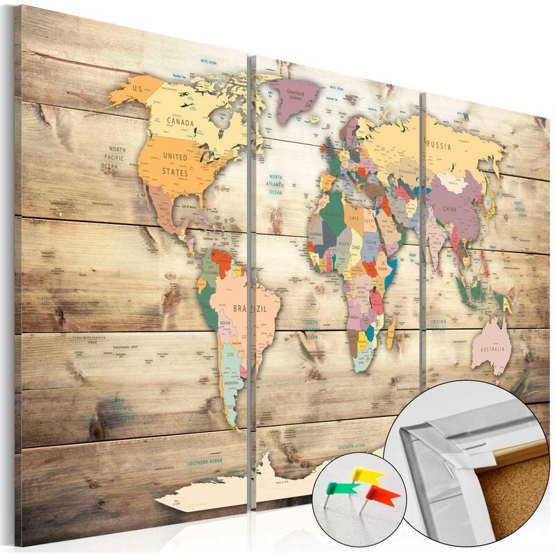 

Tablero de corcho - Map of Dreams [Cork Map] Medidas 60X40