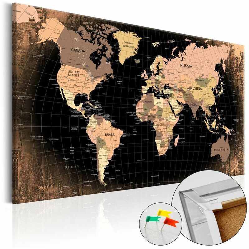

Tablero de corcho - Planet Earth [Cork Map] Medidas 60X40