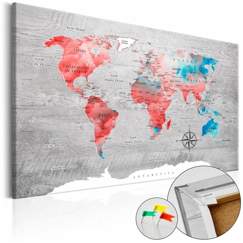 

Tablero de corcho - Red Roam [Cork Map] Medidas 60X40