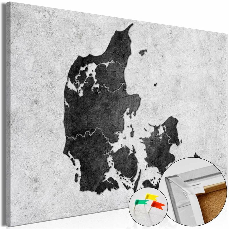 

Tablero de corcho - Stone Denmark [Cork Map] Medidas 90X60