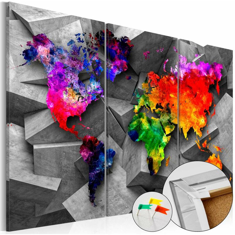 

Tablero de corcho - Symmetry of the World [Cork Map] Medidas 120X80