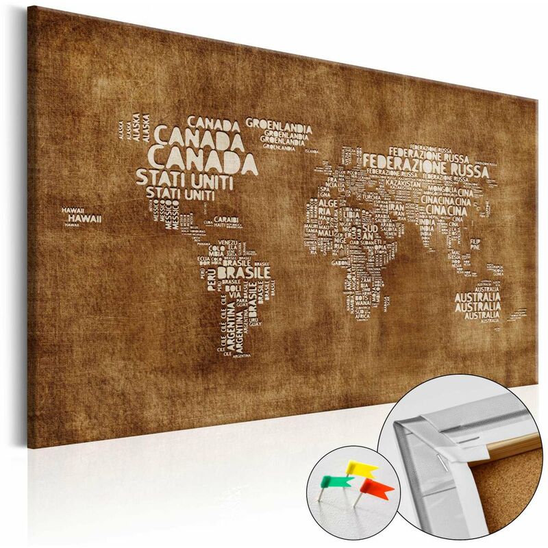 

Tablero de corcho - The Lost Map [Cork Map - Italian Text] Medidas 90X60