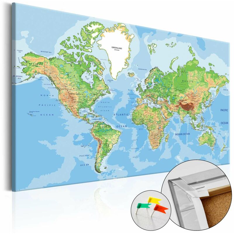 

Tablero de corcho - World Geography [Cork Map] Medidas 90X60