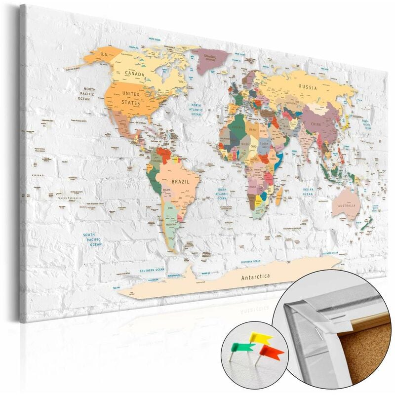 

Tablero de corcho - World's Walls [Cork Map] Medidas 60X40