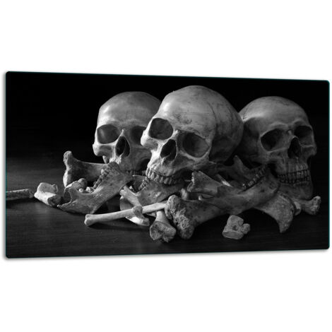 Tablero de corte de placa de vidrio 52x30 Calavera