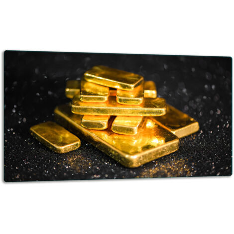 Tablero de corte de placa de vidrio 52x30 de oro