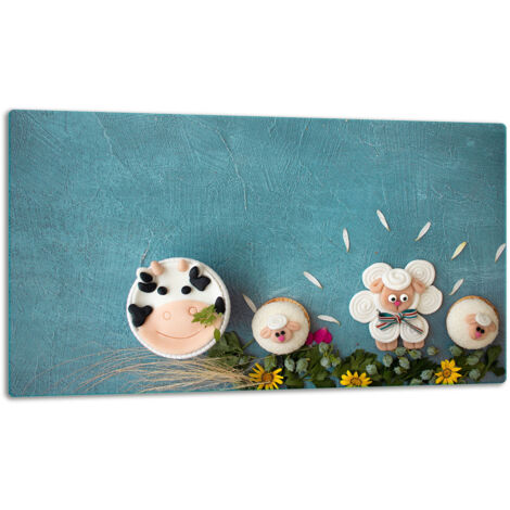 Tablero de corte de placa de vidrio 52x30 Decoración