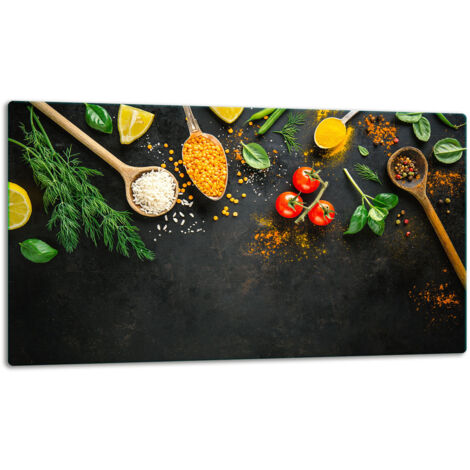 Tablero de corte de placa de vidrio 52x30 especias