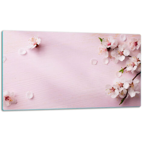 Tablero de corte de placa de vidrio 52x30 flores