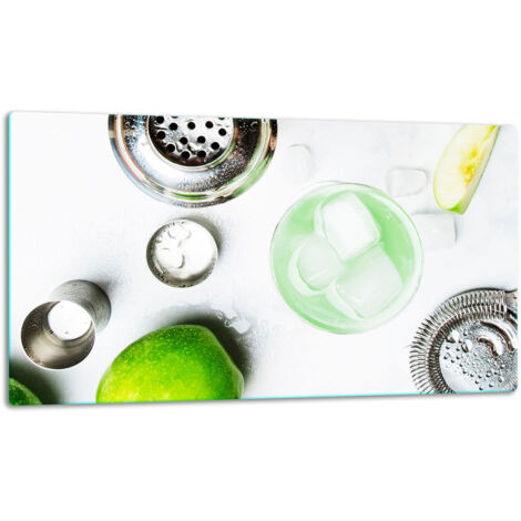 Tablero de corte de placa de vidrio 52x30 fruta