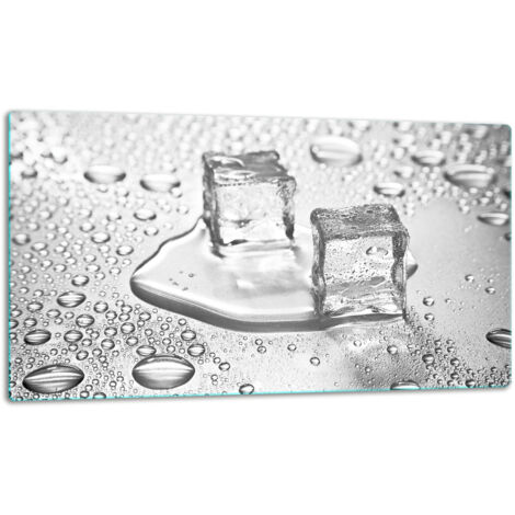 Tablero de corte de placa de vidrio 52x30 hielo