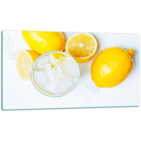 Tablero de corte de placa de vidrio 52x30 limón