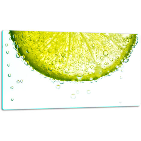Tablero de corte de placa de vidrio 52x30 limón