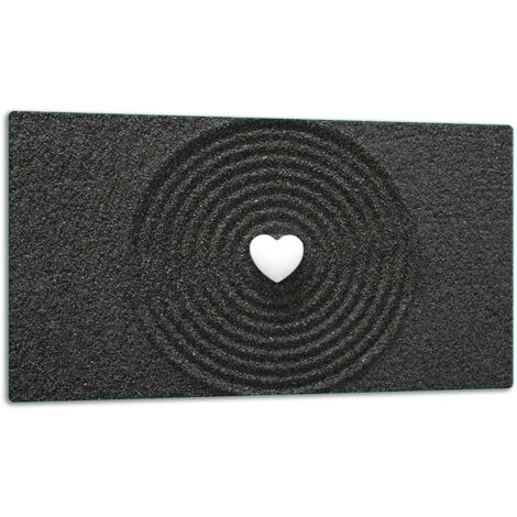 Tablero de corte de placa de vidrio 52x30 negro