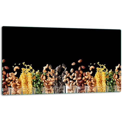 Tablero de corte de placa de vidrio 52x30 negro
