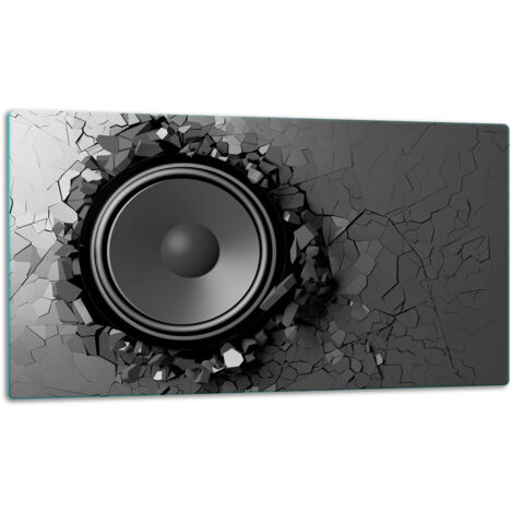Tablero de corte de placa de vidrio 52x30 negro