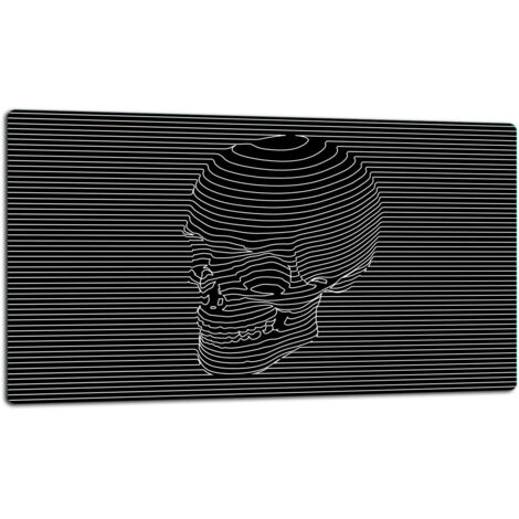 Tablero de corte de placa de vidrio 52x30 negro
