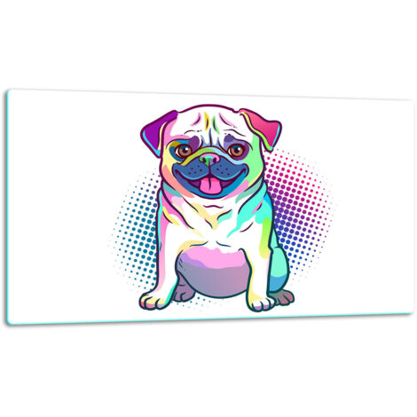 Tablero de corte de placa de vidrio 52x30 Perro