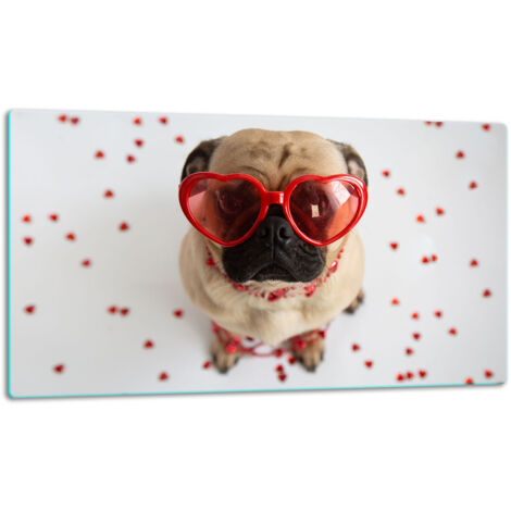 Tablero de corte de placa de vidrio 52x30 Perro