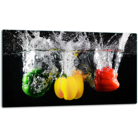 Tablero de corte de placa de vidrio 52x30 pimientos