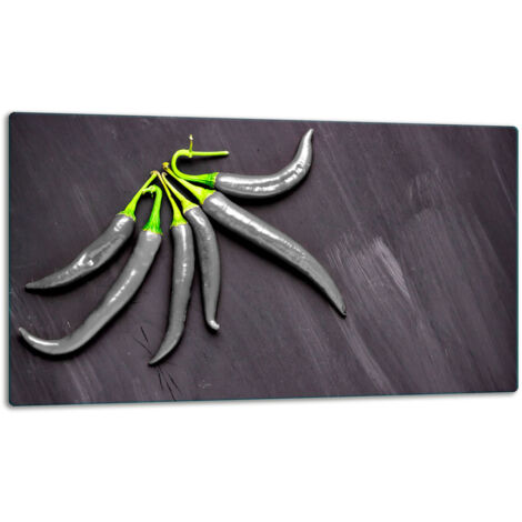 Tablero de corte de placa de vidrio 52x30 pimientos
