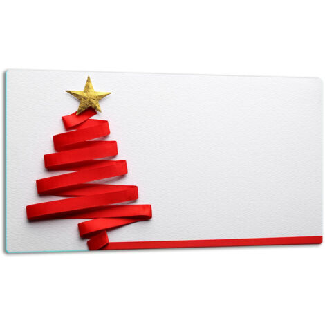 Tablero de corte de placa de vidrio 52x30 rbol de Navidad