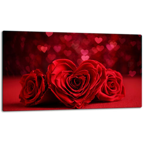 Tablero de corte de placa de vidrio 52x30 rosas