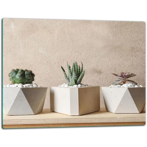 Tablero de corte de placa de vidrio 52x40 cactus