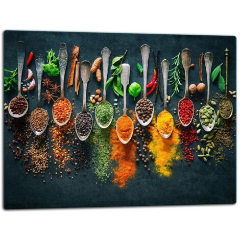 Tablero de corte de placa de vidrio 52x40 especias