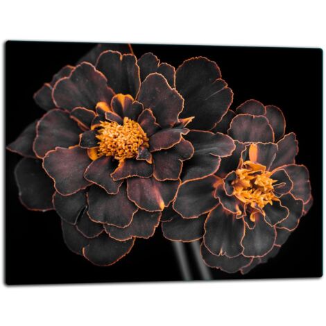 Tablero de corte de placa de vidrio 52x40 flores