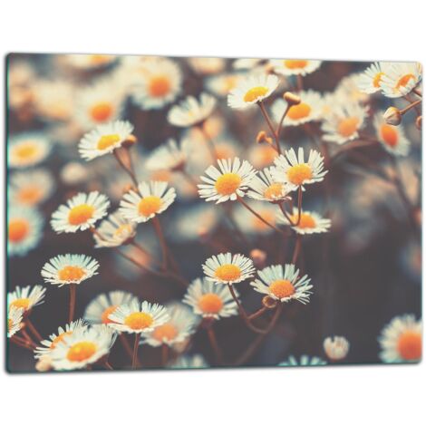 Tablero de corte de placa de vidrio 52x40 flores