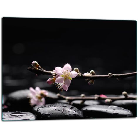 Tablero de corte de placa de vidrio 52x40 flores