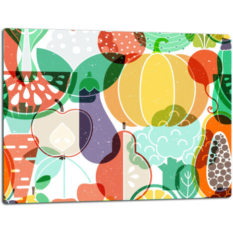 Tablero de corte de placa de vidrio 52x40 fruta