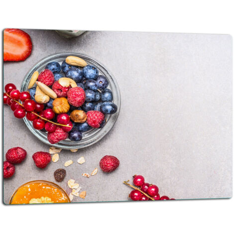 Tablero de corte de placa de vidrio 52x40 fruta