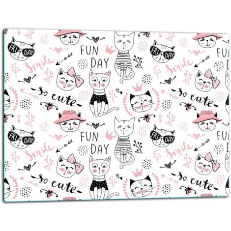Tablero de corte de placa de vidrio 52x40 gato