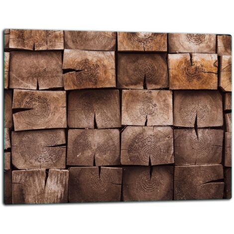 Tablero de corte de placa de vidrio 52x40 madera