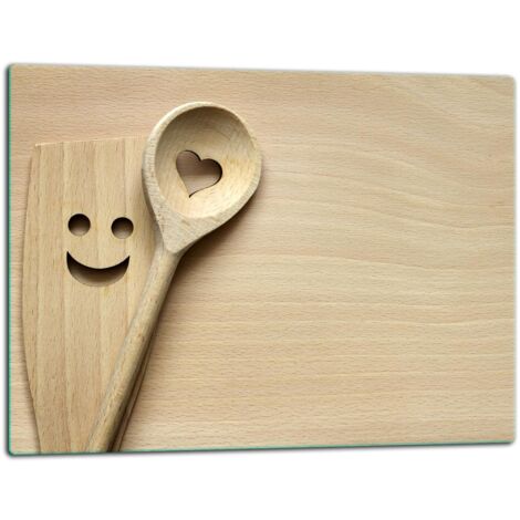 Tablero de corte de placa de vidrio 52x40 madera