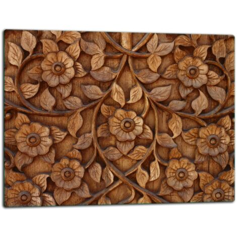 Tablero de corte de placa de vidrio 52x40 madera
