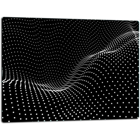 Tablero de corte de placa de vidrio 52x40 negro