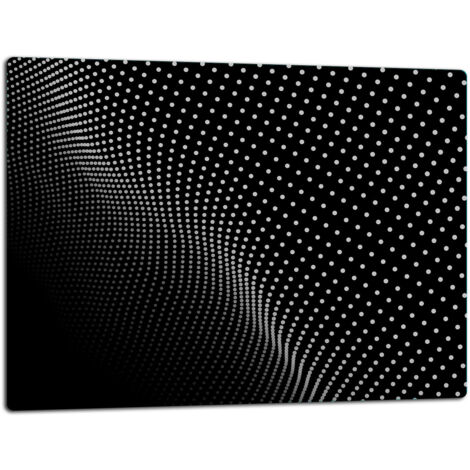 Tablero de corte de placa de vidrio 52x40 negro